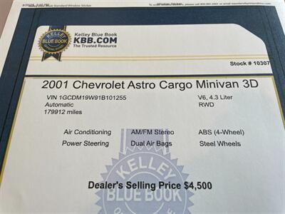 2001 Chevrolet Astro   - Photo 13 - Pleasanton, CA 94566