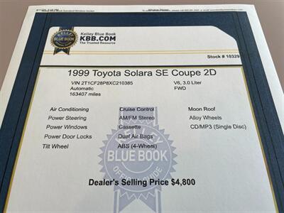 1999 Toyota Camry SE V6   - Photo 13 - Pleasanton, CA 94566