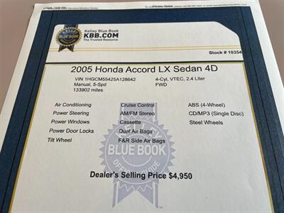 2005 Honda Accord LX   - Photo 15 - Pleasanton, CA 94566