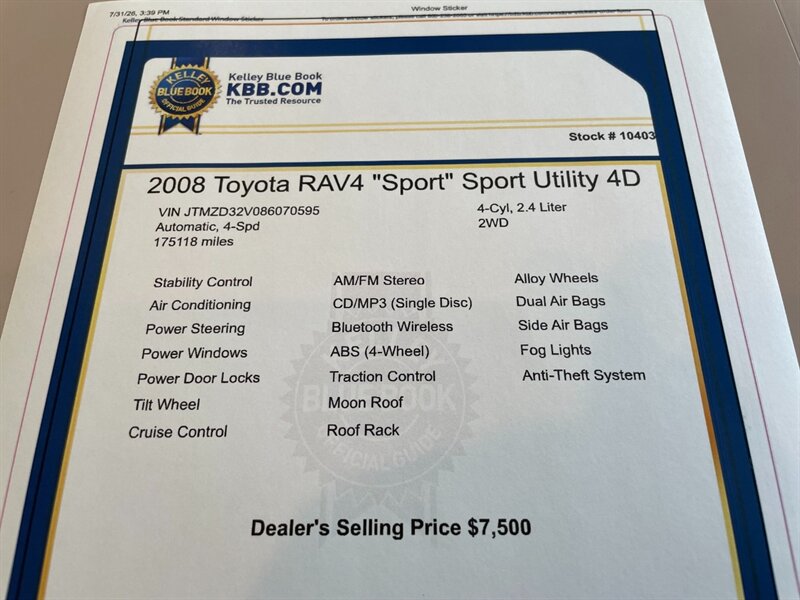 2008 Toyota RAV4 Sport - Photo 15