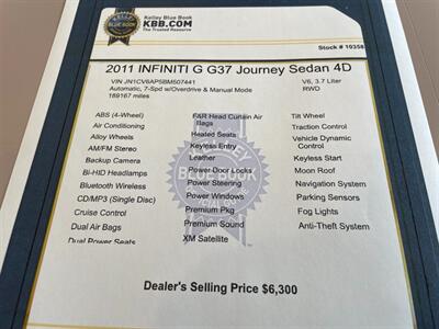 2011 INFINITI G37 Sedan Journey   - Photo 14 - Pleasanton, CA 94566