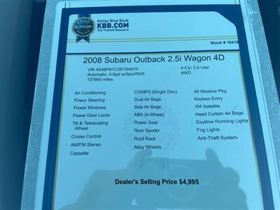 2008 Subaru Outback 2.5i - Photo 15 - Pleasanton, CA 94566