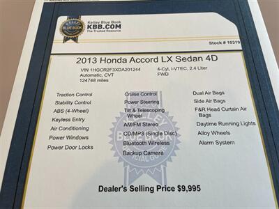 2013 Honda Accord LX   - Photo 15 - Pleasanton, CA 94566