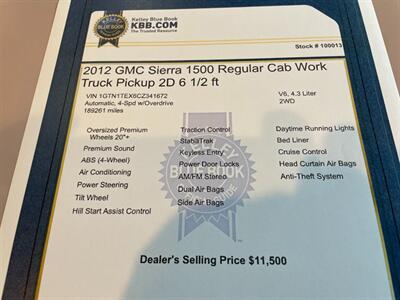 2012 GMC Sierra 1500 Work Truck   - Photo 13 - Pleasanton, CA 94566