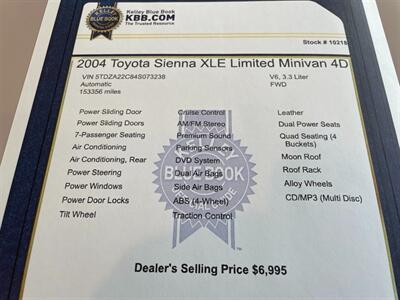 2004 Toyota Sienna XLE Limited 7 Passen   - Photo 15 - Pleasanton, CA 94566