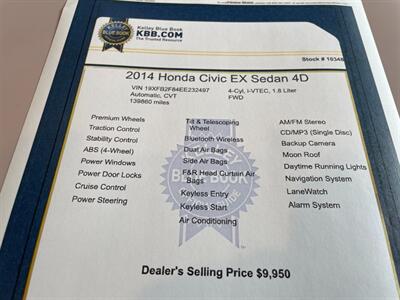 2014 Honda Civic EX w/Navi - Photo 15 - Pleasanton, CA 94566