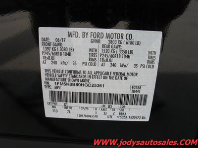 2017 Ford Explorer Base. 4WD, 3RD ROW SEATING, LOW 60,000 MILE - Photo 36 - North Platte, NE 69101