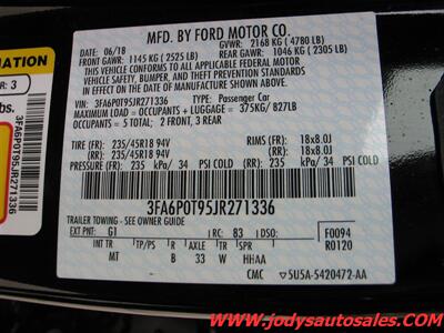 2018 Ford Fusion SE  SE, AWD, LOW, LOW 42,000 MILES - Photo 35 - North Platte, NE 69101