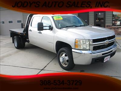 2008 Chevrolet Silverado 3500  W/T, FLAT BED, DIESEL, CREW CAB 4X4 Truck