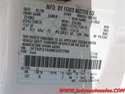 2008 Ford F-250 XL, MAINT UTILITY, Reg Cab, 4x4 - Photo 29 - North Platte, NE 69101