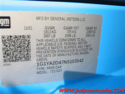 2022 Chevrolet Corvette Stingray Stingray, Renewable Top, Low 17,000 Miles - Photo 41 - North Platte, NE 69101