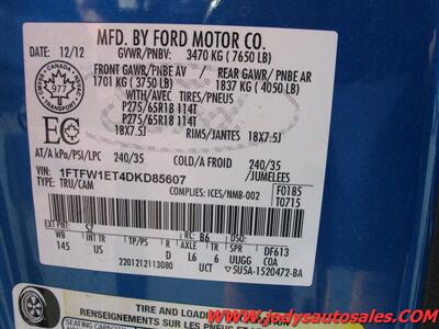 2013 Ford F-150 XLT, SuperCrew, XTR OFF-ROAD PK, - Photo 30 - North Platte, NE 69101