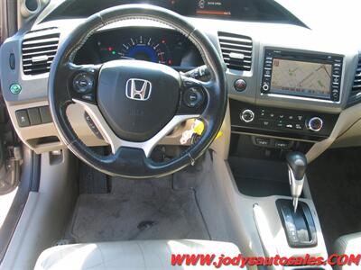 2012 Honda Civic EX-L w/Navi EX-L, HEATED LEATHER, SUNROOF, XM RADIO - Photo 6 - North Platte, NE 69101