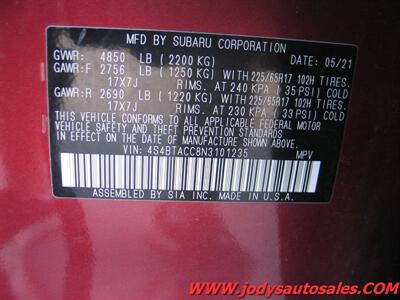 2022 Subaru Outback  Premium, AWD, HEATED SEATS, XM RADIO - Photo 36 - North Platte, NE 69101