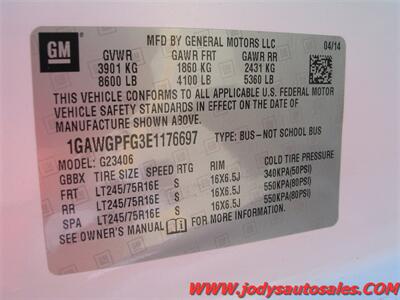 2014 Chevrolet Express LS 2500  LS 2500 12 PASSENGER VAN 6.0 V-8, LOW 38,000 MILES - Photo 32 - North Platte, NE 69101