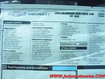 2024 Chevrolet Silverado 2500 W/T, CREW CAB, CAB & CHASSIS, 6.6 V8 GAS, 4X4 - Photo 36 - North Platte, NE 69101