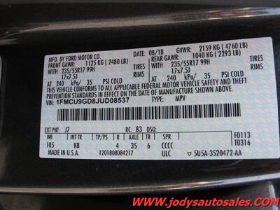 2018 Ford Escape 4DR, AWD, XM RADIO, 53,000 LOW MILES SE, 4DR, AWD, XM RADIO, 53,000 LOW MILES - Photo 40 - North Platte, NE 69101