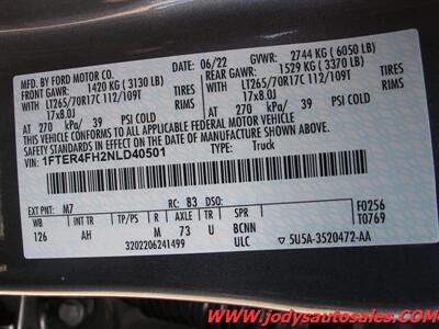 2022 Ford Ranger XLT, TREMOR OFF-ROAD XLT, 4x4, CREW CAB, XLT, TREMOR OFF-ROAD - Photo 46 - North Platte, NE 69101