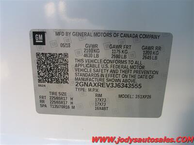 2018 Chevrolet Equinox LS  LS, AWD, Hail Damage - Photo 32 - North Platte, NE 69101