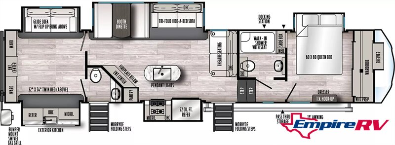 2021 Forest River Sandpiper 384QBOK - Photo 2 - Liberty, TX 77575