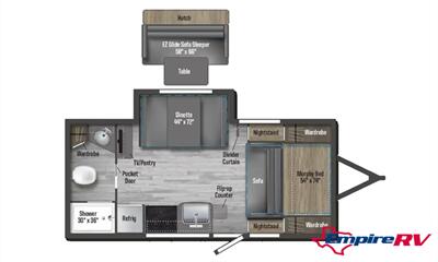 2022 Winnebago Micro Minnie 2108DS   - Photo 2 - Liberty, TX 77575