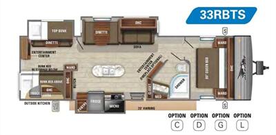 2020 Jayco jayflight 33rbts