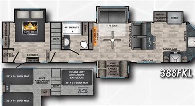 2022 Keystone Hampton 388FKL
