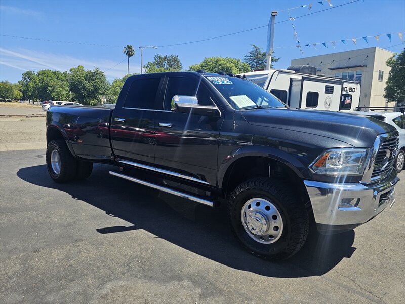Gray (Granite Crystal Metallic Clear Coat) 2016 RAM 3500 Laramie Limited Crew Cab LB DRW 4WD Pickup Truck Four-Wheel Drive 6-Speed Automatic
