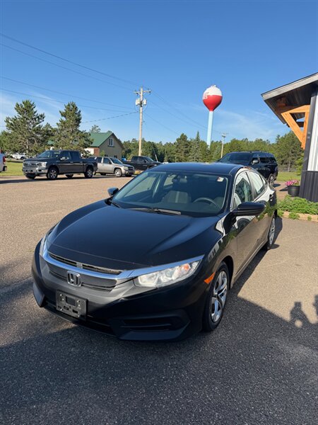 Crystal Black Pearl 2018 Honda Civic Sedan Front-Wheel Drive Automatic