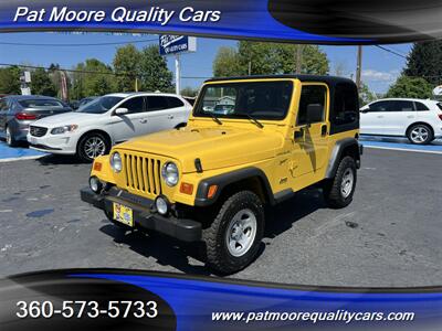 2002 Jeep Wrangler Sport 4.0  6 cylinder Hardtop/Softop  **Like New** Always Garaged (**One Owner**) w/Only 59k Mi. SUV