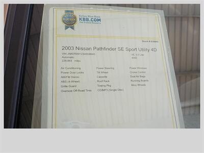 2003 Nissan Pathfinder SE   - Photo 18 - Cottonwood, AZ 86326