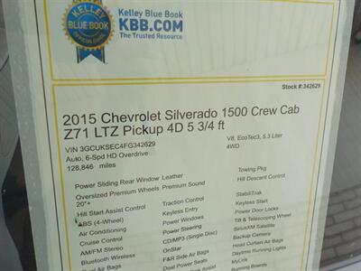 2015 Chevrolet Silverado 1500 LTZ Z71   - Photo 46 - Cottonwood, AZ 86326