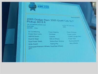 2005 Dodge Ram 3500 SLT   - Photo 18 - Cottonwood, AZ 86326