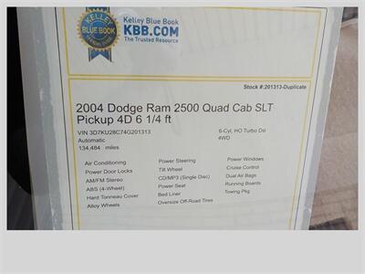 2004 Dodge Ram 2500 SLT - Photo 24 - Cottonwood, AZ 86326