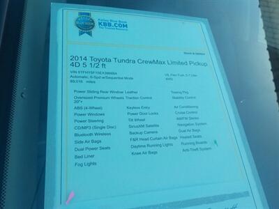 2014 Toyota Tundra Limited   - Photo 18 - Cottonwood, AZ 86326
