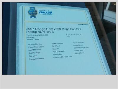 2007 Dodge Ram 2500 SLT   - Photo 17 - Cottonwood, AZ 86326