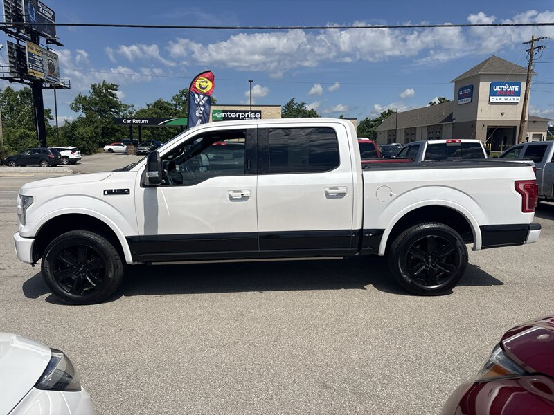 White Platinum Metallic Tri-coat 2017 Ford F-150 Platinum SuperCrew 4WD Pickup Truck Four-Wheel Drive 6-Speed Automatic