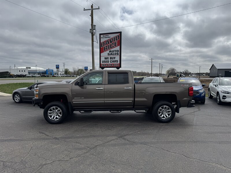Brownstone Metallic 2015 Chevrolet Silverado 2500HD LTZ Crew Cab 4WD Pickup Truck Four-Wheel Drive Automatic