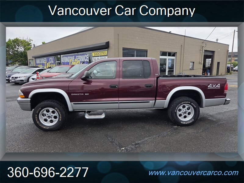 2001 Dodge Dakota SLT Crew Cab 4x4! Leather! Clean Title! Local!  Low Miles! Adult Owned Truck! Great Price Point! - Photo 1 - Vancouver, WA 98665