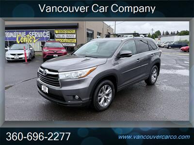 2015 Toyota Highlander AWD XLE! Clean Title! 1 Owner! Only 51,000 Miles!  Strong Carfax! Locally Owned! 3rd Row! Leather! Moonroof! Impressive! - Photo 2 - Vancouver, WA 98665