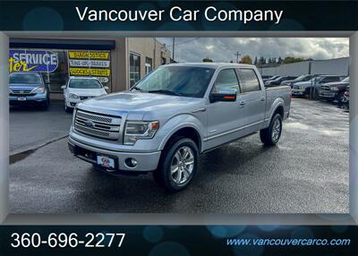 2013 Ford F-150 4x4 Crew Cab Platinum! Moonroof! Leather! Loaded!  Low Miles! Local Truck! Clean Title! Strong Carfax Report! Impressive! - Photo 4 - Vancouver, WA 98665