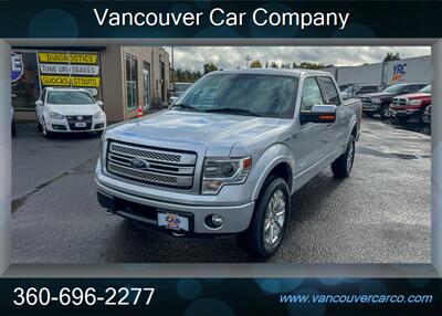 2013 Ford F-150 4x4 Crew Cab Platinum! Moonroof! Leather! Loaded!  Low Miles! Local Truck! Clean Title! Strong Carfax Report! Impressive! - Photo 3 - Vancouver, WA 98665