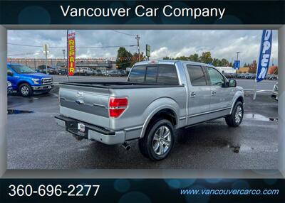 2013 Ford F-150 4x4 Crew Cab Platinum! Moonroof! Leather! Loaded!  Low Miles! Local Truck! Clean Title! Strong Carfax Report! Impressive! - Photo 7 - Vancouver, WA 98665