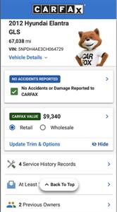 2012 Hyundai Elantra GLS! Automatic! Clean Title! Only 67,000 Miles! Local Car! Good Carfax History! 38 Mpg Hwy! Great Value! - Photo 2 - Vancouver, WA 98665
