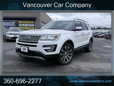 2016 Ford Explorer Platinum 4x4! 3rd Row! Moon Roof! Leather! Local!  Clean Title! Strong Carfax History! Low Miles! Impressive! - Photo 42 - Vancouver, WA 98665