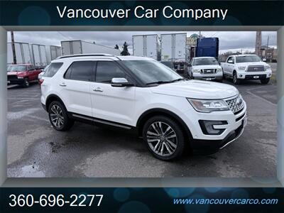 2016 Ford Explorer Platinum 4x4! 3rd Row! Moon Roof! Leather! Local!  Clean Title! Strong Carfax History! Low Miles! Impressive! - Photo 8 - Vancouver, WA 98665