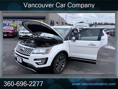 2016 Ford Explorer Platinum 4x4! 3rd Row! Moon Roof! Leather! Local!  Clean Title! Strong Carfax History! Low Miles! Impressive! - Photo 35 - Vancouver, WA 98665