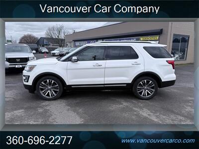 2016 Ford Explorer Platinum 4x4! 3rd Row! Moon Roof! Leather! Local!  Clean Title! Strong Carfax History! Low Miles! Impressive! SUV