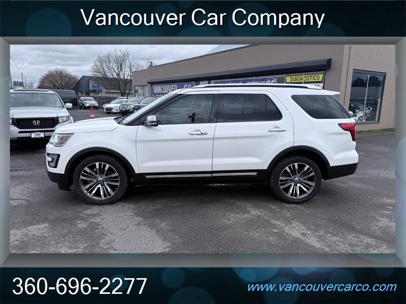 2016 Ford Explorer Platinum 4x4! 3rd Row! Moon Roof! Leather! Local!  Clean Title! Strong Carfax History! Low Miles! Impressive! - Photo 1 - Vancouver, WA 98665
