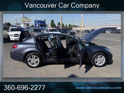 2011 INFINITI G25x AWD! Cool Car! Clean Title! Low Miles! Fast! Fun! Sports Sedan!  Locally Owned! Strong Carfax Report! Great Price Point! - Photo 13 - Vancouver, WA 98665